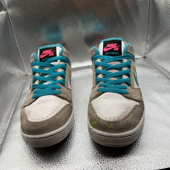Size 9‎ Nike SB Air Force 2 Low Nebula Blue Mens Athletic Sneakers AO0300-101 main image 10